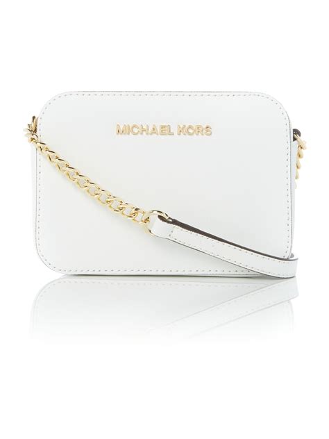 michael kors white cross bag|Michael Kors cross bag sale.